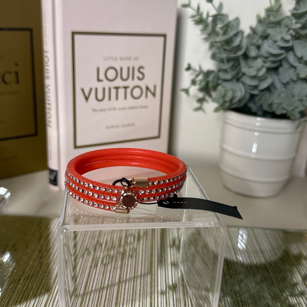 Marc by Marc Jacobs Crystal Bangle Bracelet - NWT - Knockout Pink
